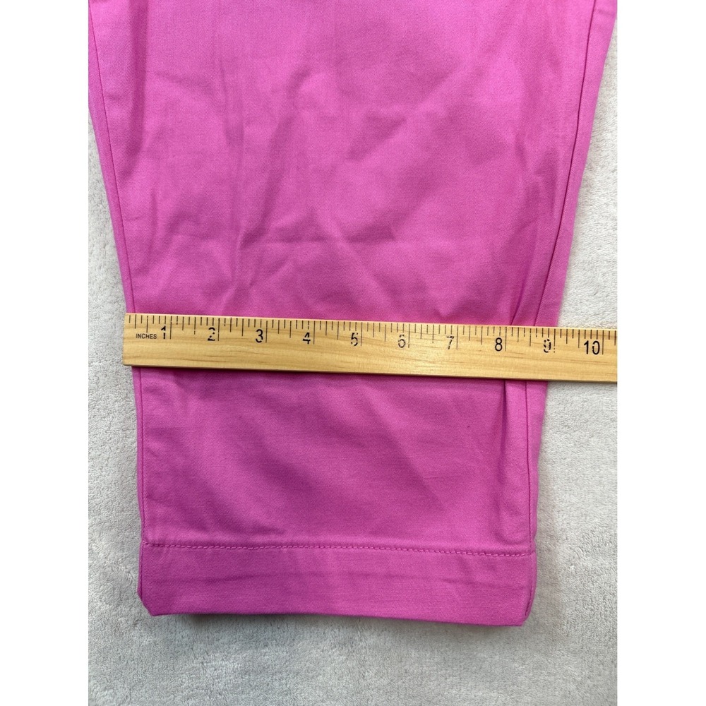 St Johns Bay Capri Pants Womens 16 Pink Mid Rise Secretly Slender Stretch NWT - Picture 10 of 10